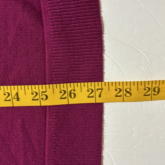 Cable & Gauge Women’s Burgundy Pullover Accent Zipper Sweater Size 1X - Picture 6 of 6